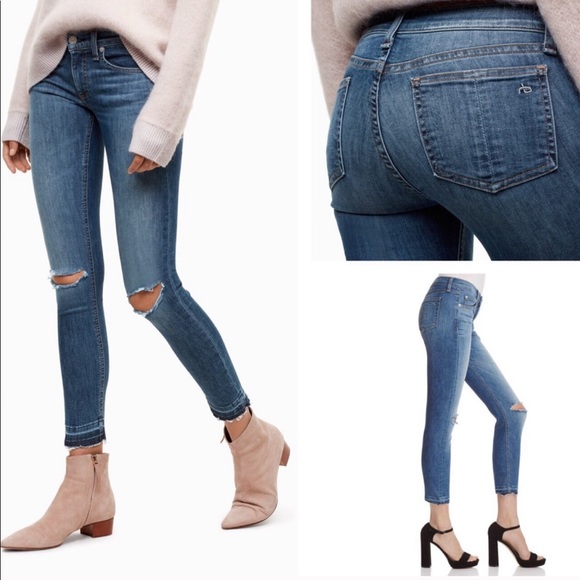 rag & bone Denim - rag & bone Lily Dale High Rise Skinny Ankle Jeans